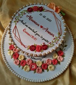 Couple Name Hoop With Quotes
