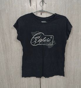 Black Explore Graphic Tee
