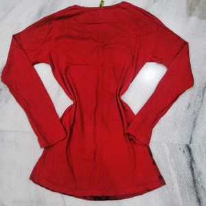 Red "The Fashion" Long Sleeve Top