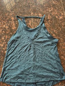 Blue Workout Tank Top
