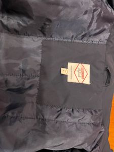 Navy Striped Bomber Jacket