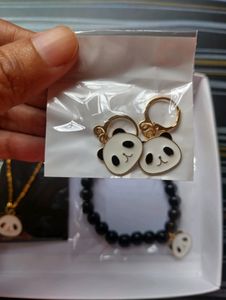 Adorable Panda Jewelry Set