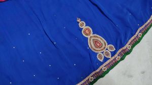 Beautiful Blue &amp; Pink Embroidered Lehenga Choli