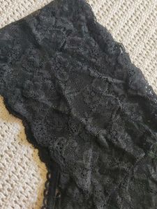 honeydew Black Lace Thong Panty