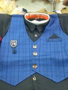 Boys Royal Blue Party Wear blazer Set | Styl