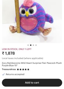 Zuru Rainbocorns Wild Heart Surprise Flair Peacock