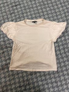 White Puff Sleeve Top