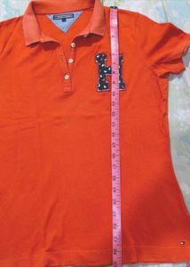 Tommy Hilfiger Orange Polo TShirt