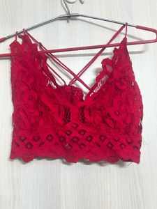 Red Lace Bralette