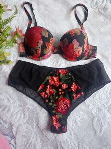 Floral Bra &amp; Panty Set