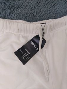 White Forever 21 Drawstring terry Shorts