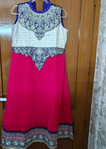 Stunning Pink Embroidered Kurta Set