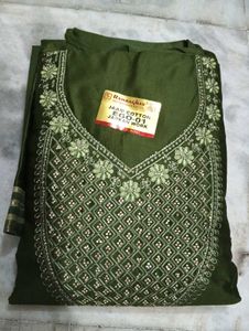 Dark Mehndiya unstitched suit
