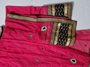Vibrant Pink Embroidered lehenga choli