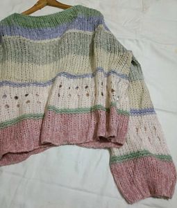 Cozy Striped Knit Cardigan