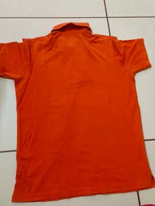 Orange Spunk Sports Polo T-Shirt