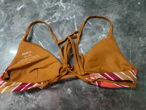 printed bikini top