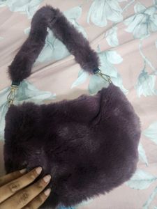 Plush Faux Fur Handbag