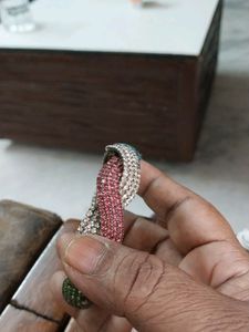 Tri-Color Rhinestone Bracelet
