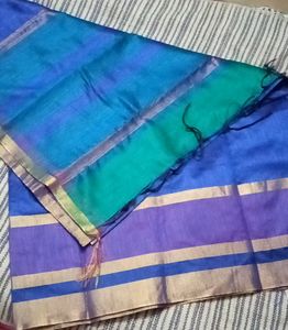 Saree - Blue, Green, Purple