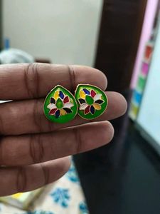 Colorful Enamel Earrings combo  Set