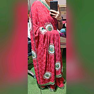 New Bride Red Saree
