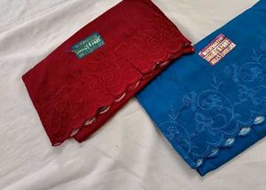 Embroidered inskirt Set (Red & Blue) 7piece