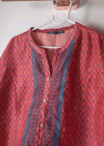 ALL brand Beautiful Coral Printed Kurti