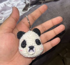 Handmade Crochet Panda Keychain