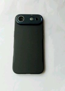 17 air Black Phone Case with Dual Camera Lens