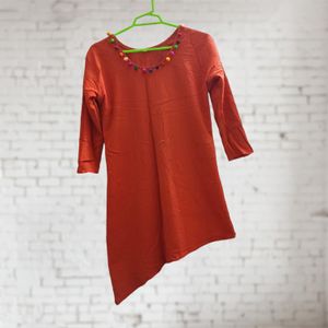 Black Pure Cotton Kurti.