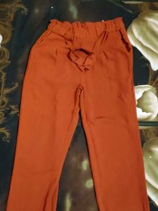 Chic Rust-Colored Trousers