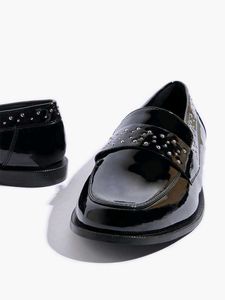 brand new Luna Blu Black Studded Loafers