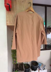Comfortable Tan Textured Top