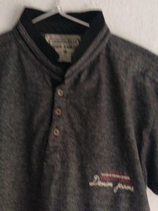 Stylish Grey Henley Shirt
