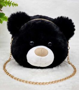 Cute Bear Plush Crossbody Bag