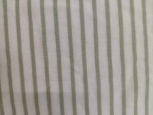 stripped off white top with thread embroidery