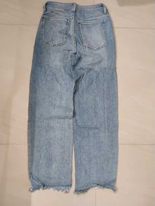 Distressed Wide Leg Jeans