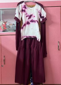 Stylish Tie-Dye Kurta Set