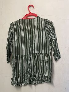 Stylish Striped V-Neck Top