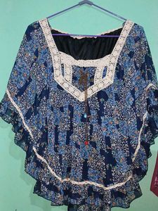Boho Floral Print Tunic Top