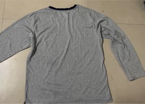 Men's Grey Long Sleeve T-Shirt