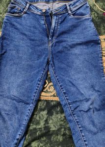 High waist Blue Denim Jeans