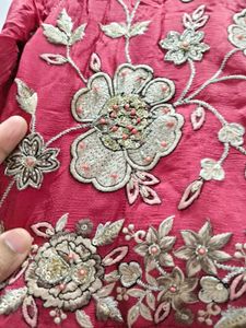 handwork heavy palazzo suit