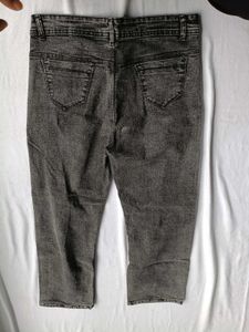 Gray Wash Denim Jeans