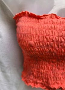 CUTE CORAL COLOUR TUBE TOP