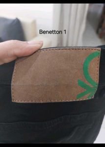 Benetton Flared Black denim jeans