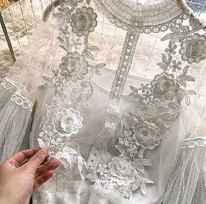 White Floral Lace Blouse