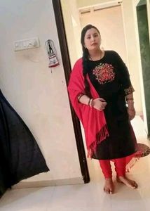 Embroidered Black Kurta with Mirror Work