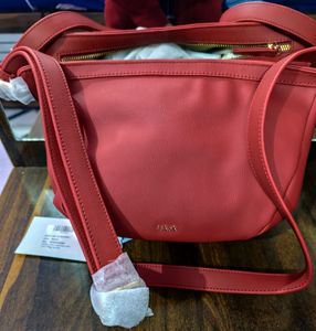 Iykyk Maroon Sold Crossbody Bag